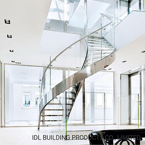 [Hot Item] Modern Curved Staircase Luxury Design Staircase for Residential/Steel Stair Stringers