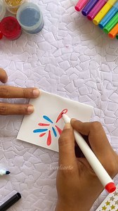 Easy & Simple Fireworks Drawing for 4th of July ✨💙🤍❤️ . . #4thofjuly2025 #4thofJuly #4thofjulydecor #4thofjulyweekend #4thofjulyfun | Aureliarts