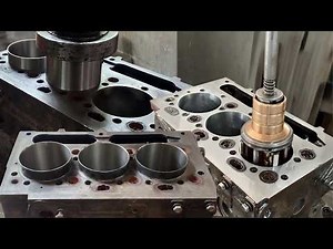 Engine Block Cylinder Liner Installation | Engine Block Cylinder Boring & Honing
