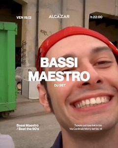 🎛 BASSI MAESTRO – 30 ANNI (DJ SET ON THE MIC) 19 Dicembre �Un set esclusivo in cui Bassi non solo suonerà, ma presenterà al microfono le sue produzioni storiche e i pezzi che hanno segnato tre decadi di rap italiano — da Fibra a Salmo, dai Colle Der Fomento a Gemitaiz, da Frah Quintale a Guè. Dagli anni ’80 più di 10 album ufficiali, collaborazioni con i pesi massimi della scena italiana, fino alle produzioni internazionali per MOP, Jim Jones, Busta Rhymes e molti altri. 🔥 Una celebrazione. Un