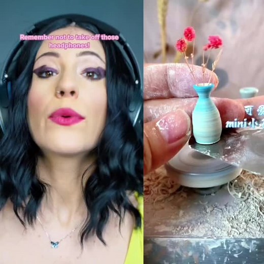 Handcrafted Vase Creation Process in Clay