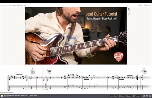 A few years ago I picked up a lick that absolutely blew my mind, and has been my 💣secret weapon ever since! Enjoy the full lesson with synced tabs at: https://www.patreon.com/posts/secret-weapon-46891565. Enjoy your progress! -Rob | Swiftlessons
