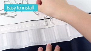 Metal Curtain Hooks, 58PCS Drapery Hook Pins 1.2 Inch Stainless Steel Pin-on Hooks for Window Curtain, Shower Curtain, Door Curtain, Copper (Pack of 2)