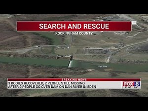 3 dead, 4 rescued, 2 still missing after group on tubes go over Duke Energy Dam in Eden