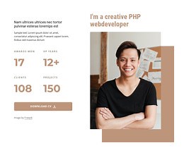 PHP developer - Website Template by Nicepage