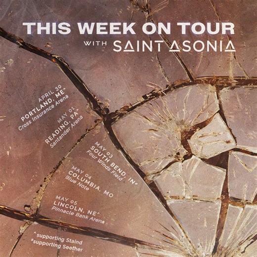 6.4K views · 111 reactions | Tomorrow we rock Portland, Maine at Cross Insurance Arena! Go get your tickets 落 | Saint Asonia | Facebook