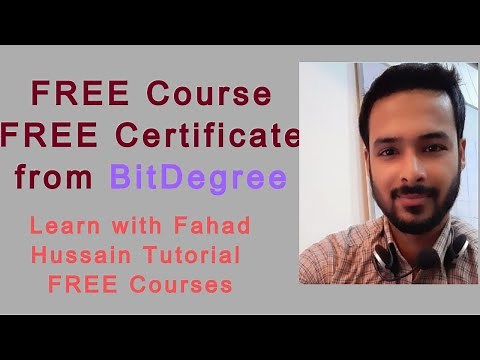 Tutorial 09: BitDegree Free Online Courses with Certificates | Free courses in 2020 from BitDegree