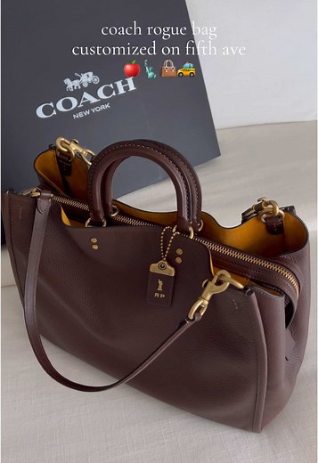 Unboxing Customized Coach Rogue Bag in NYC Fifth Ave Store