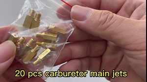 40 PCS Carburetor Main Jet Kit, Slow Pilot Jet 30pcs Main Jet and 10pcs Slow Jet for PWK Keihin OKO CVK PWM Type Replace #SCL-2018090002-ZH-T-01/02 SCL-2018090001/03-ZH-T-01