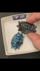 Labradorite Lotus Carvings $15 per box (2 pcs) Please comment your selections so others can see what has sold. Thank you all so much for all of your support | Soul Star Crystals