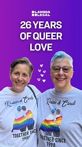 Through decades of struggle, through moments of fear and triumph—love like theirs has endured. 💜🏳️‍🌈 Rainie Cole and Cindi Creager’s love story is a beautiful example of how powerful it is to love your person out loud with the same benefits and recognitions as other couples. In a time when our community is being targeted, we need to uplift LGBTQ love louder than ever. “We’re both sentimental saps...but that’s what makes our relationship so special. That, and we love to laugh – and dance.” LGB