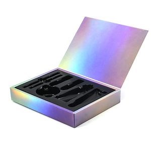 [Hot Item] Mask Packaging Hologram Printing Laser Holographic Paper Box with Plastic Insert