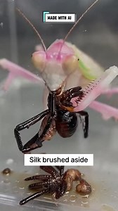 17K views · 101 reactions | An Orchid Mantis meets a Black Widow head on The arena turns into a test of control #naturedrama #insectarena #orchidmantis #blackwidow #wildmoments ⚙️ AI-generated nature dramatization — no real creatures involved. | MindFreaking | Facebook