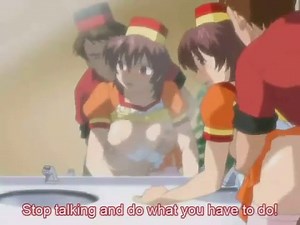 Burger joint bathroom bang