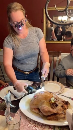 This is what happens when I show up for Thanksgiving 😂 #thanksgiving #surgeon #turkey | Dr. Betsy Grunch - Ladyspinedoc