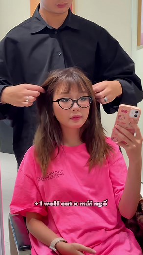 1 Wolf cup mái ngố #LeChicHair #wolfcut #máingố