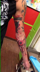 Trash Polka Sleeve done by Chet | Sting Chettoos Tattoo Studio | Facebook