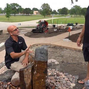Every cemetery needs the sound of water! Check out these beautiful fountain features we installed near this mausoleum. | Greg Wittstock the Pond Guy