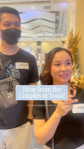 The brides and grooms have spoken! 🥰 We talked to a few soon-to-weds here at Toast Wedding Fair and this is what they really have to say about their experiences at Toast so far. Check it out! | Bride and Breakfast