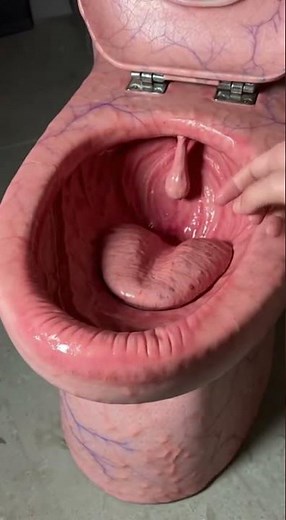 The Flesh Flush: A Surreal Living Toilet Installation