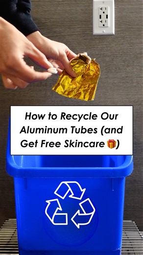 Malezia on Instagram: "♻️ Yes — you can actually recycle our tubes. Here’s how to go full zero-waste with your skincare: 1. Snip the sealed tip (or scrape out the gray gunk if you’re a ✨maximalist recycler✨). 2. Use a butter knife to open the tube. 3. Rinse it completely clean — shiny like a soda can. 4. Toss it in your recycling bin. Bonus: Collect 5 used tubes, email us at care@malezia.com, and we’ll send you a free product of your choice. #SustainableSkincare #Malezia #ZeroWasteRoutine #Alumi