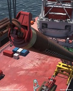 Offshore Pile Jacket Installation & Upending Process Part. 2 | Technology & Technic Art & Sport