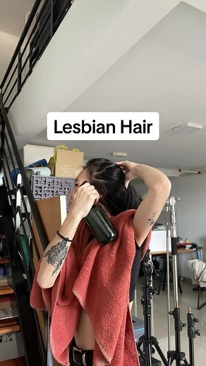 Trying Out a Lesbian Hairstyle