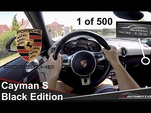 Porsche Cayman S Black Edition POV Test Drive + Acceleration 0 - 250 km/h
