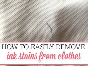 How To Remove Ink Stains From Clothes