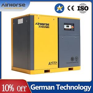 [Hot Item] Airhorse Lubricated 7-12bar 11kw, 15HP Efficiency German Airend Belt Driven Rotary Screw Air Compressor