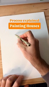 Process Explained Tools and tips . House painting . #artwork #illustration #desenho #painting | Francis.co
