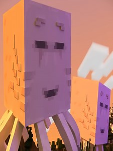 Minecraft: Ghast vs. Pillager Army Battle Animation