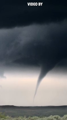 Watch this classic and nearly perfect cone tornado condense towards the ground in the Texas Panhandle. Seeing this process happen Is just an incredible part of storm chasing. It is an indescribable experience. The funnel condenses down due to decreasing pressure in the tornado vortex. But, not every tornado will do this — and sometimes when you are in a lower moisture environment, a visible funnel won’t extend all the way to the ground. Still, you would still have a mature tornado that is very d