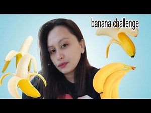 NO HANDS BANANA EATING CHALLENGE