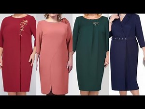 Top 50 amazing and attractive plus size women sheath dress/shift dress with lace patchwork design