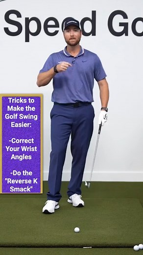 Improve your golf swing with the Reverse-K impact position! Lean the shaft forward and keep your hands in front for a solid strike. Check out this video ⛳️ #GolfTips #ImpactPosition | Top Speed Golf - Clay Ballard Golf Instruction
