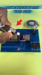 Fire sensor detection audio alarm system using ESP32 #technology #engineering #electronics #arduino #esp32 | Upload Ideas with Itamar