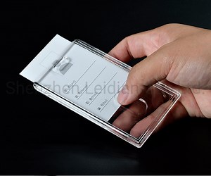 [Hot Item] Acrylic Plastic ID Card Badge Holder Customize Your Photo ID Badge Holder
