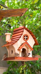 Create Your OWN Adorable Wooden Bird Feeder at Home #WoodenBirdFeeder #DIYProjects #HomeCrafts #BirdLovers #EcoFriendlyCrafts #GardenDecor #CreativeHobbies #NatureLovers #HandmadeHome #CraftingJoy | Woodworking Ideas