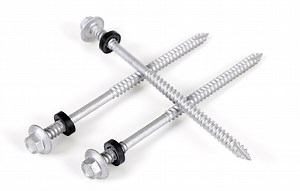 [Hot Item] Hex Flange Head Double Thread Screw/Hex Tapping-Screw with PVC