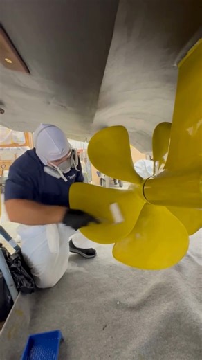 The finer details matter - always. Apply Like A Pro™ every time! #Propspeed #MarineProtection #BoatMaintenance #FoulRelease #GoldStandardProtection | Propspeed