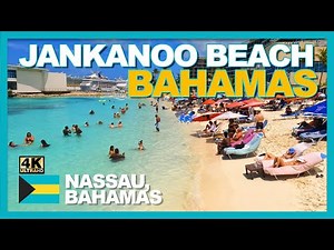 Junkanoo Beach🏖 Walk | Nassau Bahamas 🇧🇸 | [4k] Binaural Audio🎧