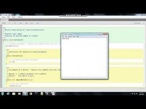 how to create a simple program in java : (BLUEJ)