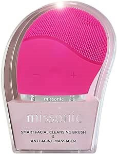 Amazon.com: Missonic Sonic Facial Cleanser & Anti-Ageing Massager (Pink) : Beauty & Personal Care