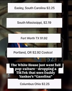 The White House released an ad featuring Trump & Puerto Rican music icon Daddy Yankee’s award winning song “Gasolina” celebrating record low gas prices in the United States 🇺🇸😎 | The Conservative Boricua