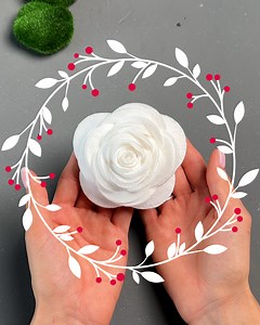 Turn cotton pads into a beautiful flower craft | Chocolates Lovers
