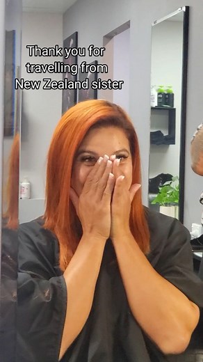 She travelled from New Zealand to get her colour on...cheeehoooo from Dark Brown to Copper Red Root Fade on Kiwi Hair. #blacktocopper #kiwihair #polynesianhairspecialist #polytubemovement #polynesianbusiness #blondingking #brisbanesalon #brisbanecity #brisbanehairdresser #brisbanehairstylist #polynesian #hairstyles #hair #polytuber #onyxhaircrew #tinaniafamilyvlogs #Polynesianhair #polyhairproblems #samoa #tonga #kiwihair #thickhair #frizzyhair #blondehair #onyxhaircrew #capalabasalon #samoanbus
