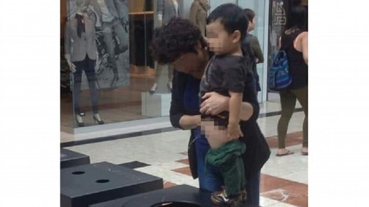 Public peeing photo sparks debate