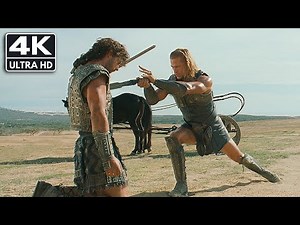 Troy (2004) Hector vs Achilles [ORIGINAL MUSIC] 4K UHD
