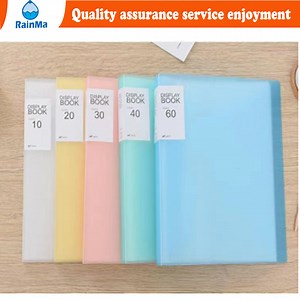 [Hot Item] A4 Transparent Colors Vertical Insert Pocket Folder with Custom Logo